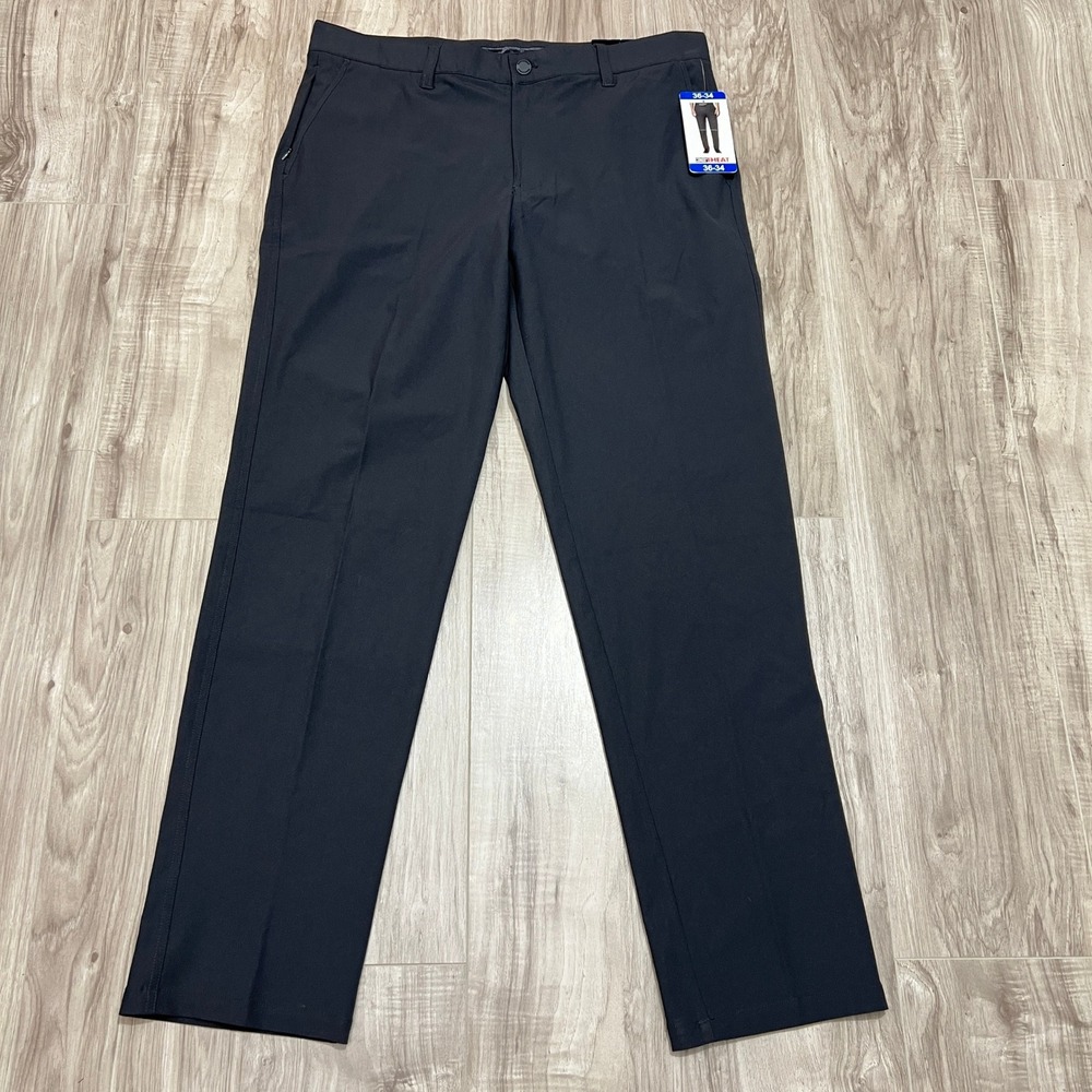 32 Degrees Cool Men's Ultra Stretch Trouser Pants Gray 36x34 NWT
